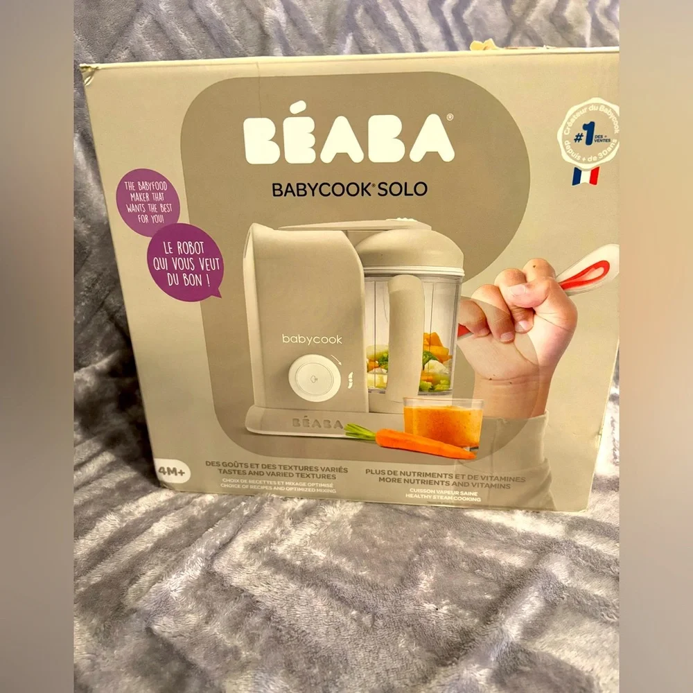 BEABA Babycook Solo 4 in 1 Baby Food‎ Maker, Baby Food Processor, Steam Cook,